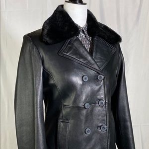 Aviator jacket with faux fur and zip insulation